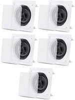 Acoustic Audio CS-I63S in Wall/Ceiling 6.5" Home Theater 3 Way 5 Speaker Set 1500 Watt CS-I63S-5S