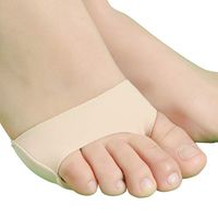 +MD 2 Pair Gel Forefoot Cushion for Foot Pain Relief from Bunion, Neuromas, Blisters, Corn and Calluses, Metatarsal Pads Ball of Foot Cushions with Non-Slip for Women and Men 2Nude