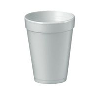 Dart 12J16 12 oz Capacity, 3.7" Top and 2.1" Bottom Diameter, 4.2" Height, White Insulated Foam Cup (40 Packs of 25)