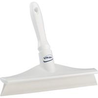 Vikan 71255 Rubber Polypropylene Frame Bench Single Blade Squeegee, 10", White