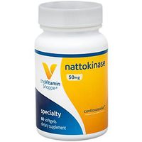 The Vitamin Shoppe Nattokinase 50MG, A Systematic Enzyme That May Help Maintain Cardiovascular Function and Support a Healthy Circulatory System (60 Softgels)