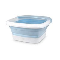 Plastic foot tub Masajeador Para Pies Con Agua Compact Pro Spa Collapsible Footbath With Heat Vibration Massage, Acu-Node Surface Heat Maintenance Improves Circulation Soothe Tired Muscles Collapsible