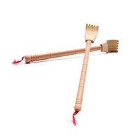 Delight eShop Bamboo Telescopic Back Scratcher Extendable Wooden Back Itching Self Massager