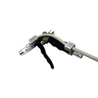 MeterTo Optical Film Inflatable Dust Proof Spray Gun Ionizer AC2456 Anti Static Ionizing Electric Air Gun Iionization Power: 20W Distance: 150~300mm Balancing: ≤±15V Cord: 2.5m with Power Supply