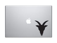Capricorn Zodiac Sign Sea Goat Saturn Horoscope - 5" Black Vinyl Decal Sticker Car Macbook Laptop