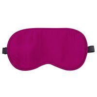 WEITINE Brand Natural 100% Silk Sleep mask & Blindfold, Super-Smooth Eye mask (One Strap) (Rose Red)