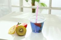 Tashiliving Crystal Clear Pet Plastic Cups with Dome Lids (100sets) (9 oz)