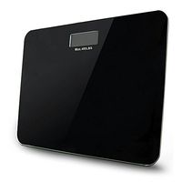 Digital Bathroom Scale, Tempered Glass Platform Max Load 400Lbs, Black