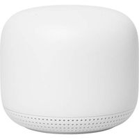 Google Nest WiFi Point Assistant 1-Pack Snow - 1600 Square feet Coverage - 768 MB RAM & 512 MB Flash - Capacitive Touch Controls - Bluetooth? 5.0 - Compatible with Previous Generation