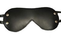 Eurotiique Black Locking Leather Sleep Mask