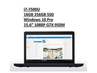 2017 Lenovo ThinkPad E570 15.6" Business Laptop: Full HD (1920x1080) IPS Anti-Glare, Intel Core i7-7500U, 256GB SSD, 16GB DDR4, NVIDIA GTX 950, FingerPrint, DVD+RW, Windows 10 Pro