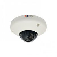 ACTI E91 / 1MP Indoor Mini Dome with Basic WDR, Fixed lens, f2.93mm/F2.0, H.264, 720p/30fps, DNR, MicroSDHC, PoE, IK08