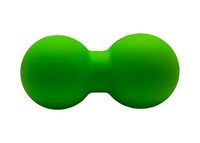 Lime Green Peanut Ball - Myofascial Release, Foot & Pain Relief, Yoga Therapy Double-Ball, Muscle Relaxer, Acupoint Massage.