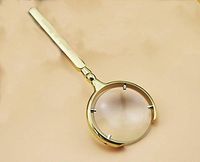 20X Handheld Metal Magnifying Glass Stainless Steel HD Lens for Book Reading, Jewelry Identification, Watches, DIY Crafts Carving and Repair (Color : A)