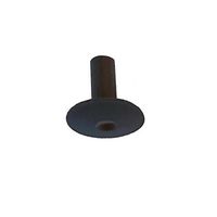 C&E CNE77872 RG6 Feed Through Bushing, Black, 50-Pack