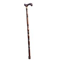 ZHM Solid Wood Walking Cane - Wooden Canes for Men & Women, Wood Walking Stick - Rubber Tip Single Point Cane,For155~160cm