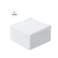 Superio Terry Towel White Cloths 100% Cotton, Cleaning Rags, Facial Washcloths, Spa Cloths, Cleaning Cloths for Multi-Purposes