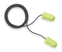 E-A-R 311-4106 Neons Metal Detectable Corded Ear Plug, Regular, Yellow (Pack of 200 pair)