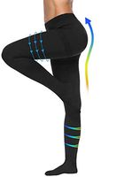 Compression Pantyhose 20 30 mmHg Thick Opaque - Closed Toe Nursing Support for Women Relieve Varicose Veins Edema Gradient Pressure