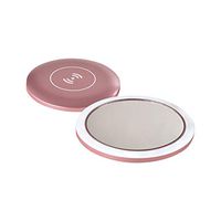Elevin(TM) Wireless Charging LED Smart Cosmetic Mirror Portable Cosmetic Mirror (Pink)