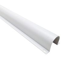 Electriduct 3/4" Plastic Flanged Wire Guard Cable Raceway - (1 x 5FT Stick = 5 Feet) - White