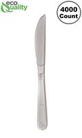 Heavy Weight Plastic Knives White 4000pcs - Disposable Cutlery Knives, Recyclable, Knife - Great for Parties, Office, BBQ, Restaurants and Togo