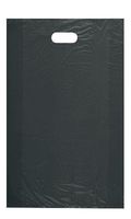 Large Plastic High Density Merchandise Bags in Black 15 x 4 x 24 Inch -1000 Pc