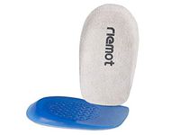 riemot Heel Cushion Inserts, Gel Heel Cups, Plantar Fasciitis Insoles, Velvet and Gel Pads, Bone Spurs Pain Relief, Sore Heel Pain, Achilles Pain and Foot Care for Men