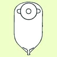 Round Post-Op Urinary Pouches - Pre-Cut: 3/4" (1.9 cm) Flat