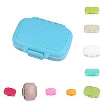 Nabsna Pill Case Storage Box 3 Compartment Travel Portable Medicine Divider Organizer Pill Cases