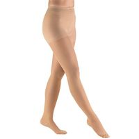 Truform Sheer Compression Pantyhose, 20-30 mmHg, Women's Shaping Tights, 20 Denier, Beige, Small