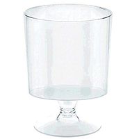 Amscan 358810.86 Tiny Pedestal Cups, 2oz, Clear