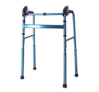 ZHPRZD Disabled Walker Blue Elderly Walker Up and Down Stairs Walker Retractable Armrest Walker