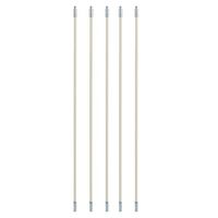 Auwish Duct Cleaning Kit Flexible Rods for Lint Remover Synthetic Brush Outdoor Dryer Vent Cleaner Kit (5-Rods, Multicolor)