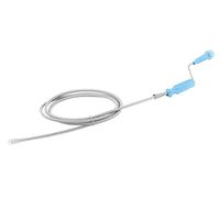 uxcell Plastic Handle Home Toilet Drain Closet Auger Plugger Cleaner Wire 1.35M Long