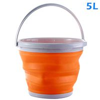 Liveday Foldable Silicone Bucket Collapsible Basin Bowl for Travel Camping Hiking Fishing