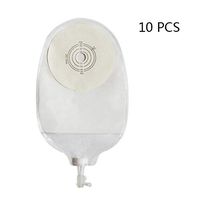 QWERT Co. Wang Drainable Ostomy Pouch One-Piece System with Measure Card for Ileostomy Stoma Care (10Pcs/Box)