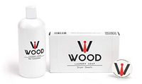 Laundry Detergent Liquid, Dryer Sheets, and Travel Freshener with Sandalwood Citrus Scent (3 Piece Bundle) by Wood Laundry Soap