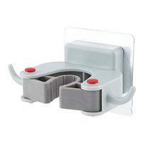 Brush Broom Racks, Wall Mounted Free of Punch Mop Organizer Holder Hanger Storage Rack Kitchen Tool hang hooks Home Storage Organizer(Blue)