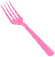 Amscan Magenta Plastic Forks | Party Supply | 240 ct.