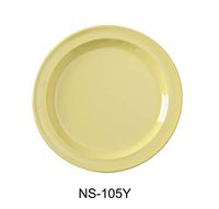 Yanco NS-105Y Nessico Round Plate, 5.5" Diameter, Melamine, Yellow Color, Pack of 48