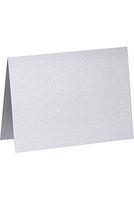 A7 Folded Notecards (5 1/8 x 7) -Silver Metallic (250 Qty.)