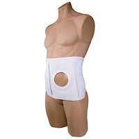OTC Ostomy Abdominal Binder, Stoma Support, henia colostomy, 9" Belt, 4" Opening, Large