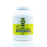 Healthy Choice 100% Whey Protein Isolate Strawberry Cream, Non-GMO, Sugar Free, Kosher, 2.2lbs, Quick Absorption, Instant, Part of a Healthy Diet - Healthy Choice Protein