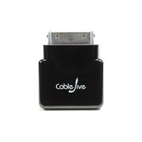 CableJive dockStubz+ Charge Converter and 30-pin Pass Through Adapter and Power Injector for Legacy iPhone, iPod, and iPad