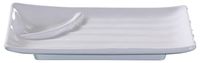Yanco OK-210 Osaka-1 Divided Plate, Rectangular, 9.75" Length, 6.25" Width, Melamine, White Color, Pack of 24