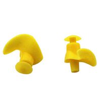 Bocotous Waterproof Swimming Professional Silicone Earplugs Unisex Adults Children for Swimming Surfing,Yellow 1 Pair
