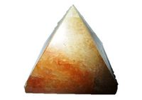 Jet Lovely Golden Quartz Pyramid Approx. 1.5" Earth Elements Reiki Symbol Pentacle Gemstone Crystal Healing Vastu Chakra Balancing Pyramid Good Luck Massage Image is JUST A Reference