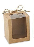 Kraft Gift Box for 9 Stemless Wine Glass (Set of 10)