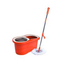 WXQ-XQ Mop and Bucket Cleaning Set Wet And Dry Dual Use Household Hangable Hand Pressure Double Drive Orange Head2